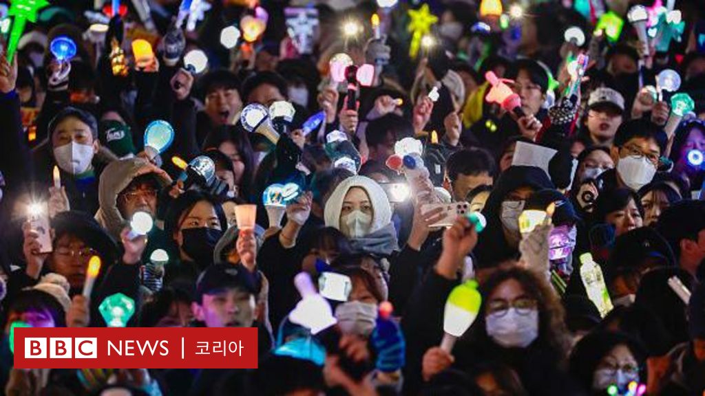 윤석열 대통령 탄핵 집회, 20대 여성이 가장 많았고, 20대 남성은 줄었다 - BBC News 코리아