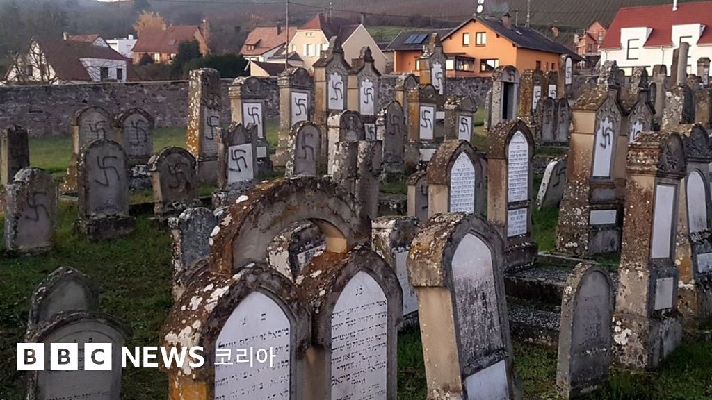 반유대주의 프랑스서 묘지 비석 집단 훼손... '나치 문양' 공격 BBC News 코리아