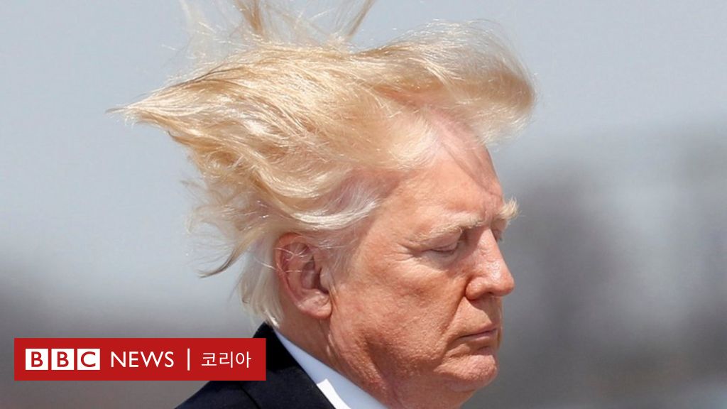 트럼프 내 머리는 완벽해야 한다 트럼프 불평에 수압 변경안 등장 Bbc News 코리아 