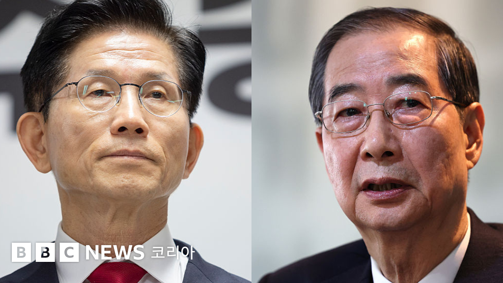 김문수 전 고용노동부 장관과 한덕수 전 국무총리