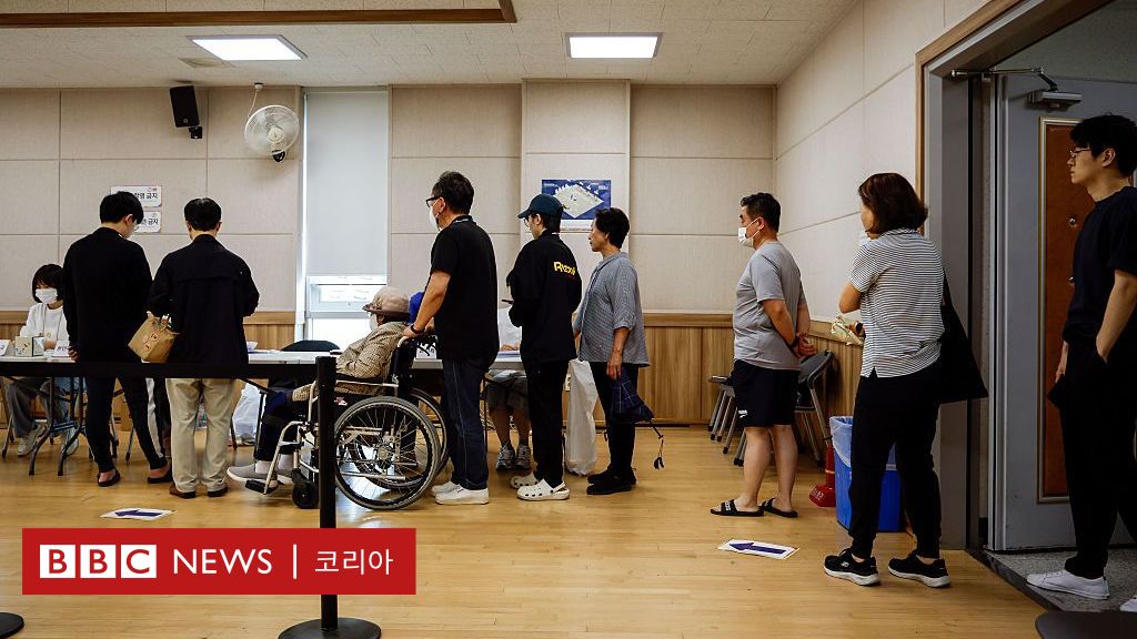 투표소 풍경