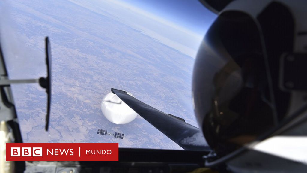 El selfi que muestra a un piloto de EE.UU. sobre el "globo espía" chino antes de que fuera derribado