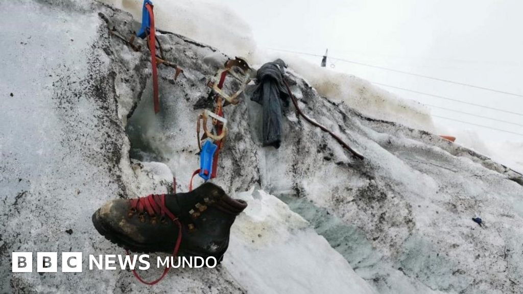 El deshielo de un glaciar en Suiza deja al descubierto a un montañero desaparecido desde 1986