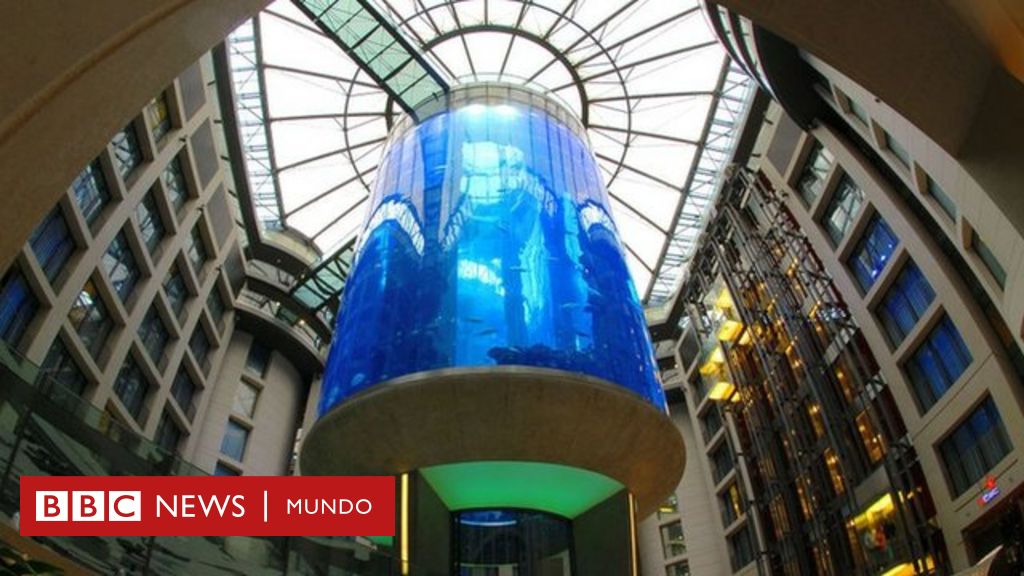 Gigantyczne akwarium zawierające milion litrów wody i 1500 ryb eksplodowało w hotelu w Berlinie