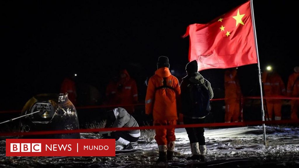 La misión china Chang'e-5 regresa a la Tierra con las primeras rocas de la Luna en más de 40 años - BBC News Mundo
