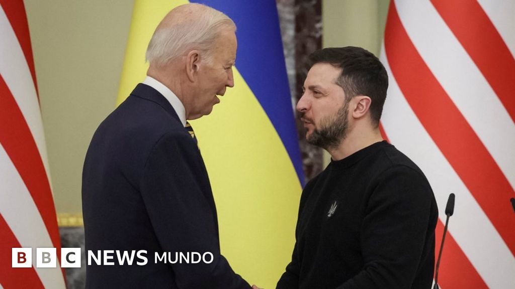 Guerra en Ucrania | "Putin estaba totalmente equivocado": la sorpresiva visita de Joe Biden a Kyiv días antes del primer aniversario de la invasión rusa