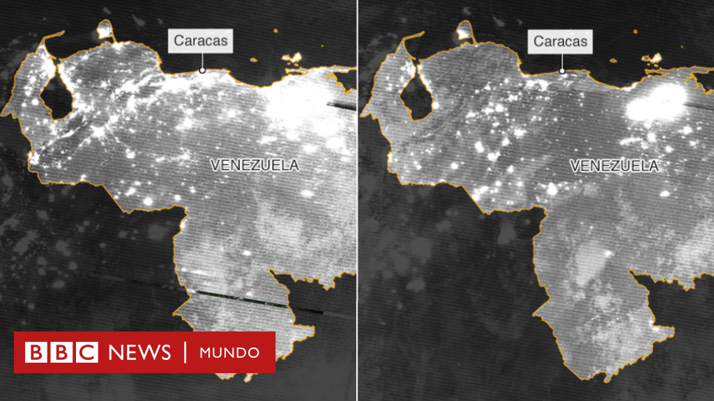 Venezuela sin luz cómo se vio desde el espacio el apagón más largo de