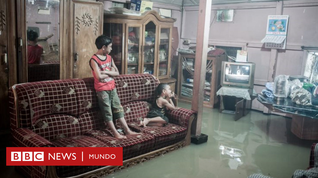 Foto-foto dramatis yang mendokumentasikan kehancuran kota akibat naiknya permukaan laut