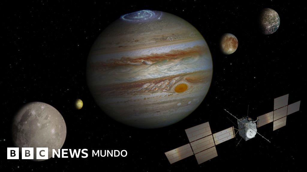 Juice: 4 datos de la ambiciosa misión que busca vida en las heladas lunas de Júpiter