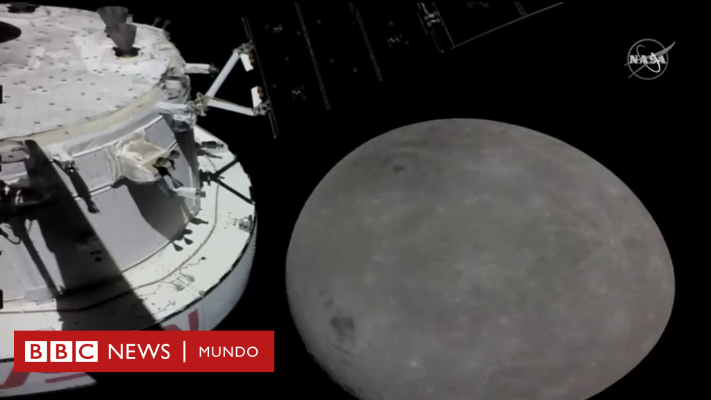 Artemis: la primera foto de la Luna que toma la misión espacial al orbitar el satélite