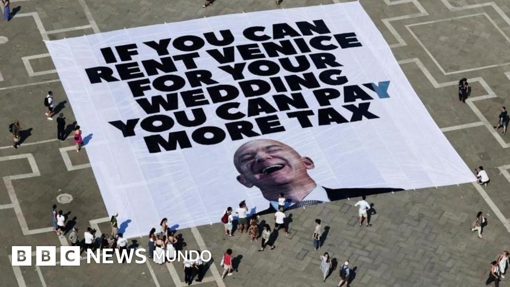 Protestas en Venecia obligan a Bezos a cambiar su boda