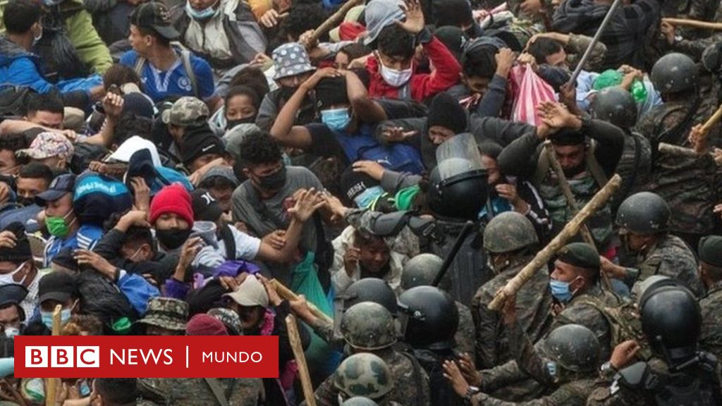 Caravana de migrantes la violenta represi n en Guatemala contra