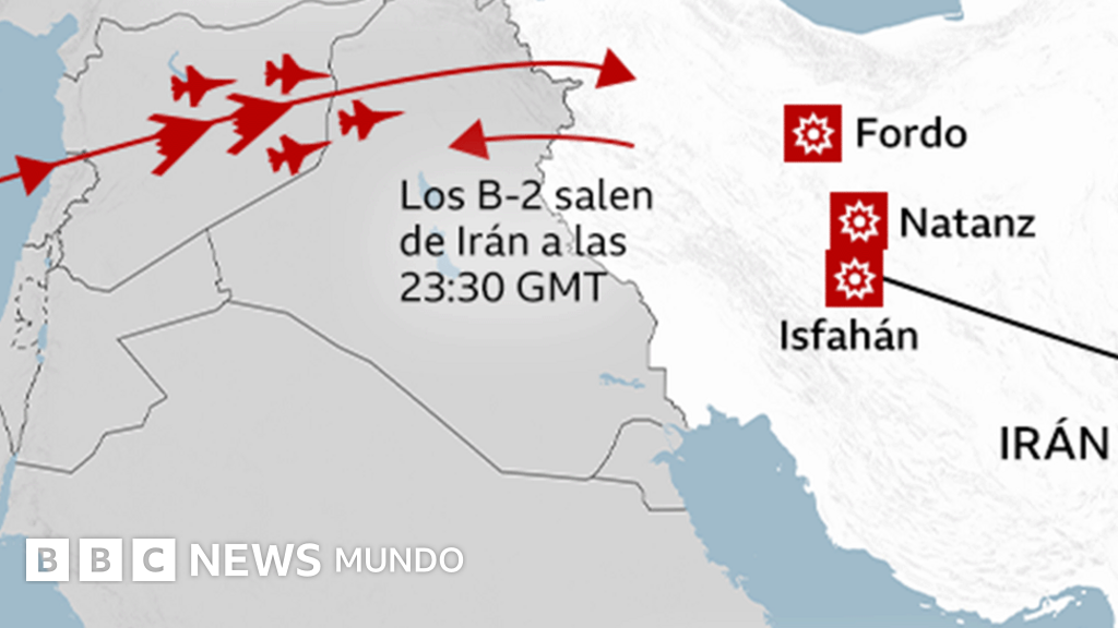 Los mapas y gráficos que muestran cómo fue "Martillo de Medianoche", la operación militar de EE.UU. contra Irán