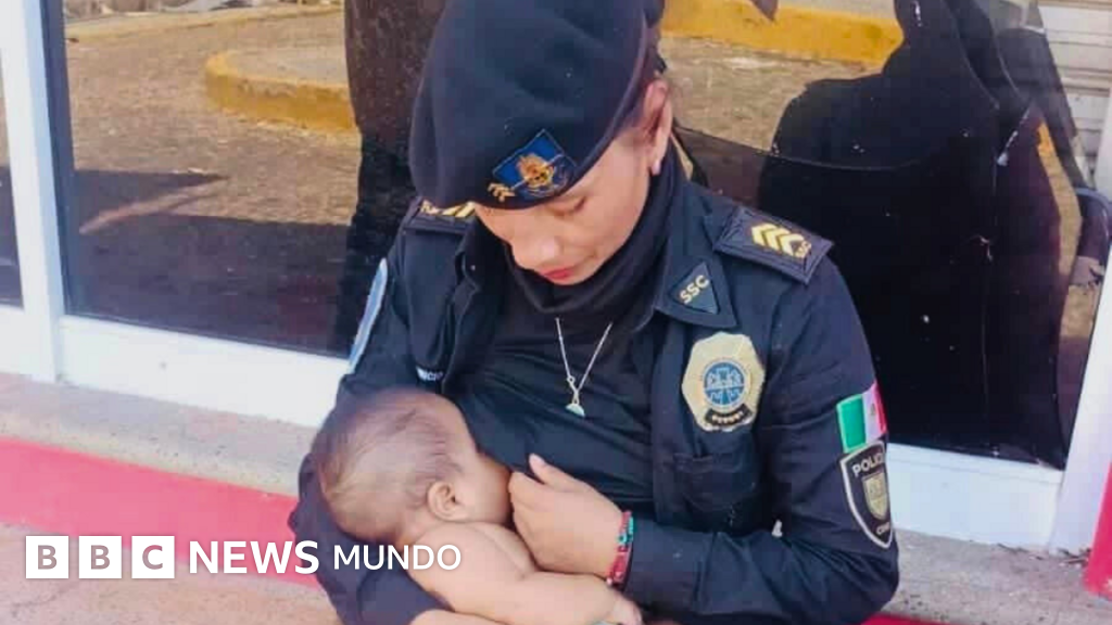 "Escuché el llanto de un bebé y no dudé en acercarme": el momento único que vivió la policía que amamantó a un niño en Acapulco tras el paso del huracán Otis