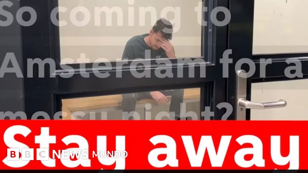 "Manténganse alejados": la campaña de Ámsterdam para evitar que los jóvenes británicos visiten la ciudad