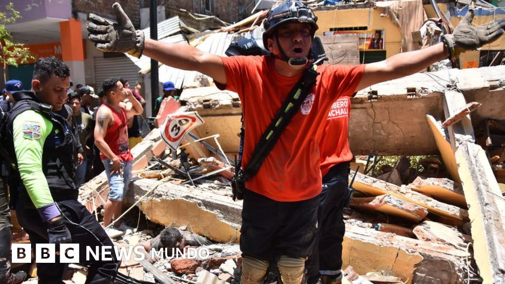 Las impactantes imágenes de la destrucción causada por el terremoto en Ecuador