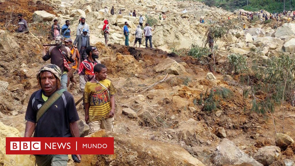 Papua New Guinea: photos of landslides that left no less than 2,000 individuals buried