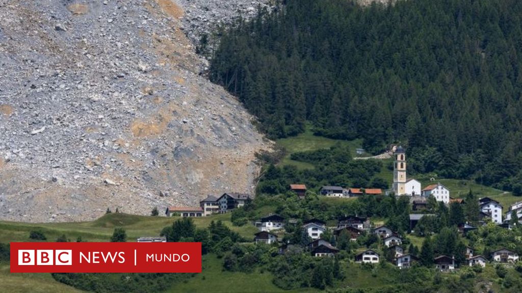 La enorme avalancha de rocas que se detuvo justo antes de impactar contra un pequeño pueblo de Suiza