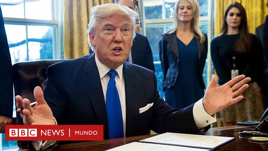 ¿qué Hizo Donald Trump En Su Primer Día Como Presidente Bbc News Mundo