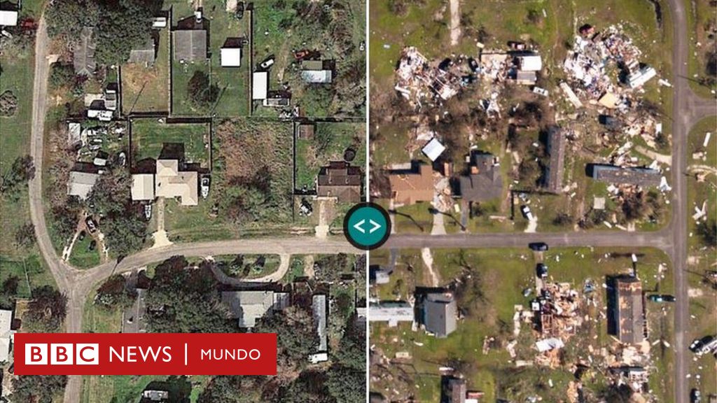 2 Imágenes Que Muestran El Antes Y Después De Texas Tras El Devastador ...