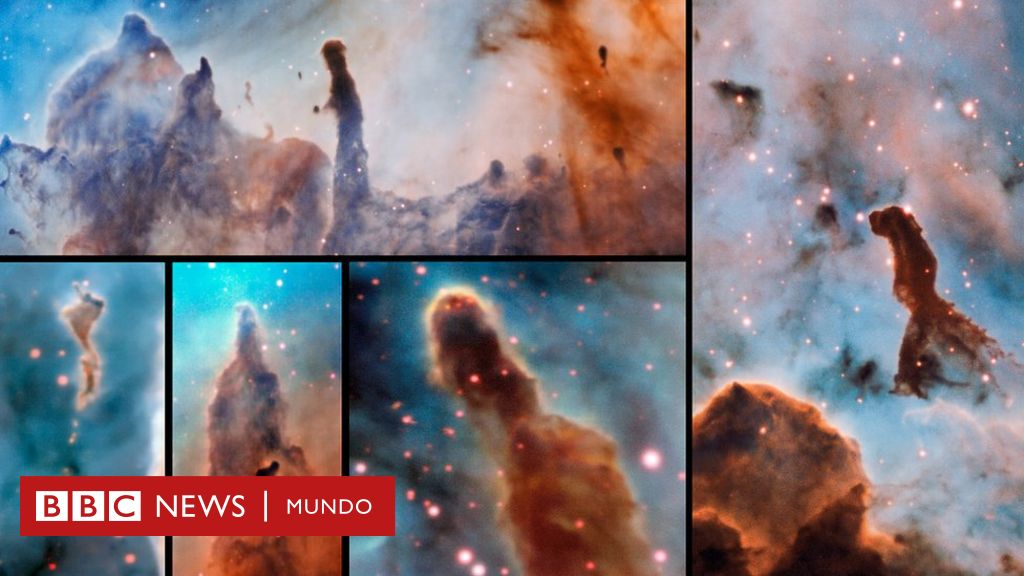 Calamidad cósmica": qué dicen del Universo las espectaculares imágenes de los pilares de la destrucción - BBC News Mundo