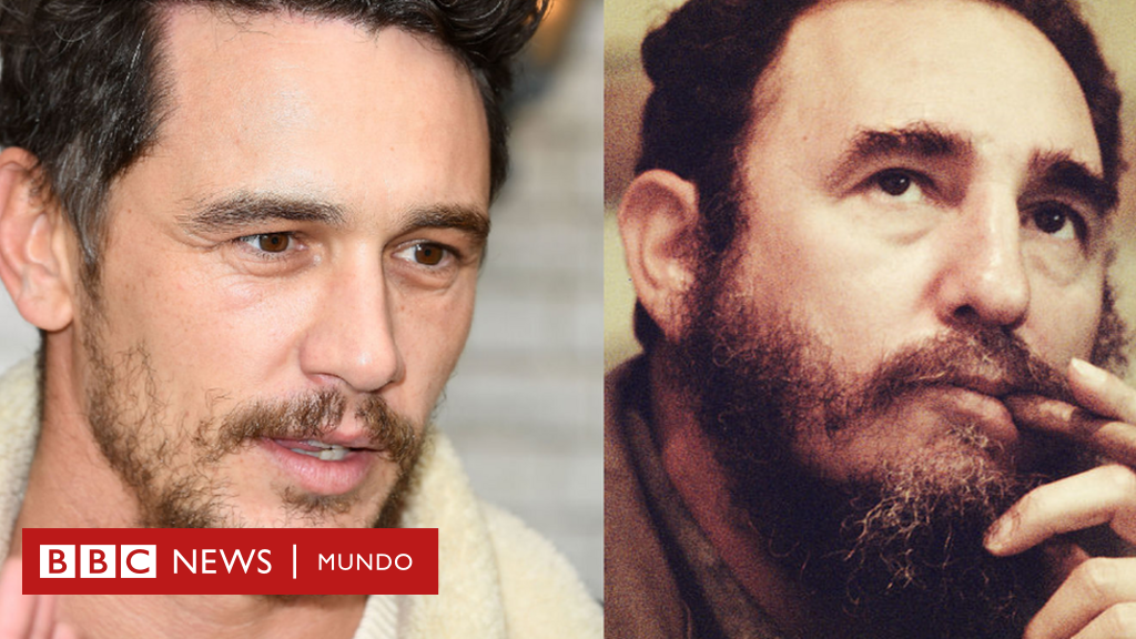 James Franco (izquierda) y Fidel Castro.