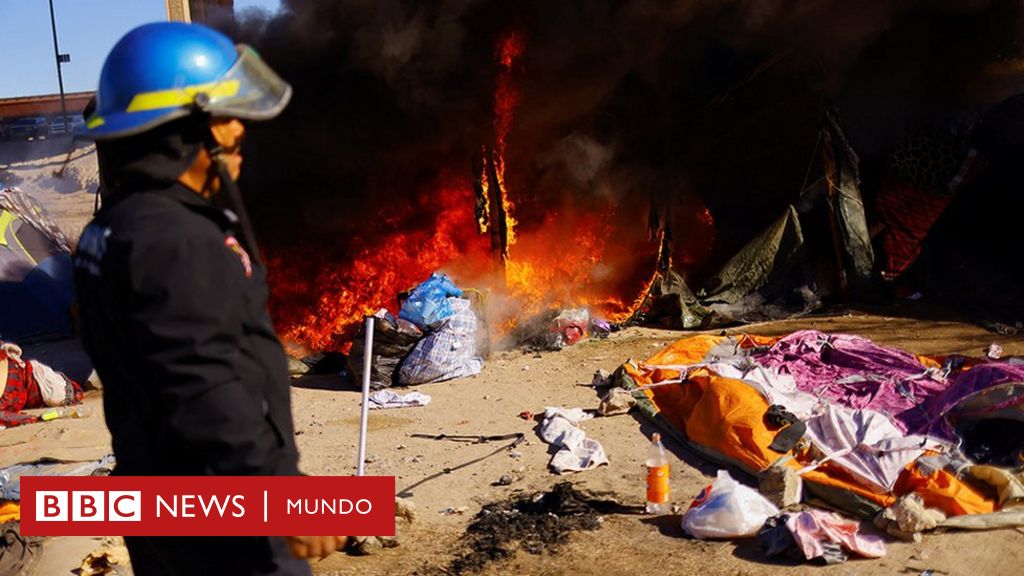 Desalojan el campamento improvisado en Ciudad Juárez en el que migrantes venezolanos llevaban mas de un mes esperando cruzar a EE.UU.