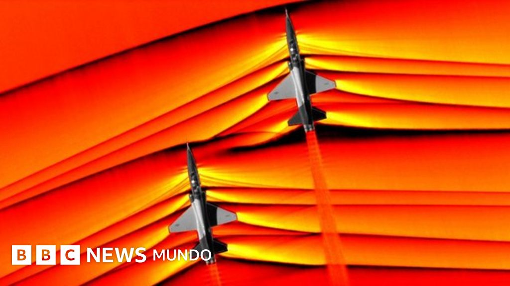 NASA las fascinantes imágenes de las ondas de choque de aviones