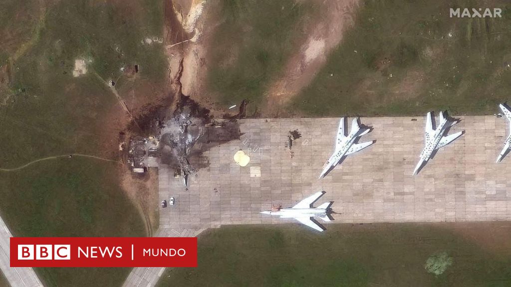 Las imágenes satelitales que muestran el daño que infligió Ucrania a Rusia en la Operación Telaraña