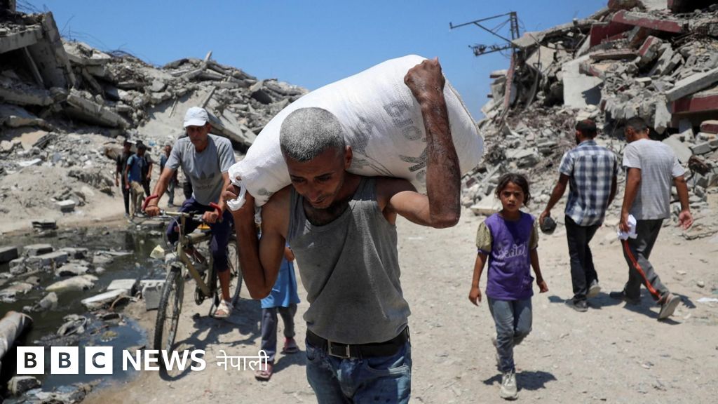 गाजामा वास्तविक भोकमरी देखिएको ट्रम्पको स्वीकारोक्ति