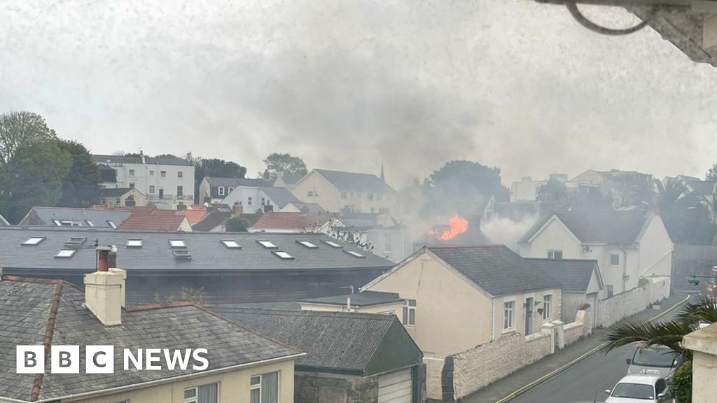 Les Croutes Two treated following house fire in Guernsey BBC News