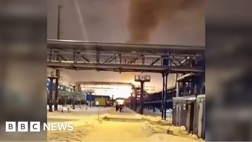 Explosion at Gas Terminal Near St Petersburg, Russia