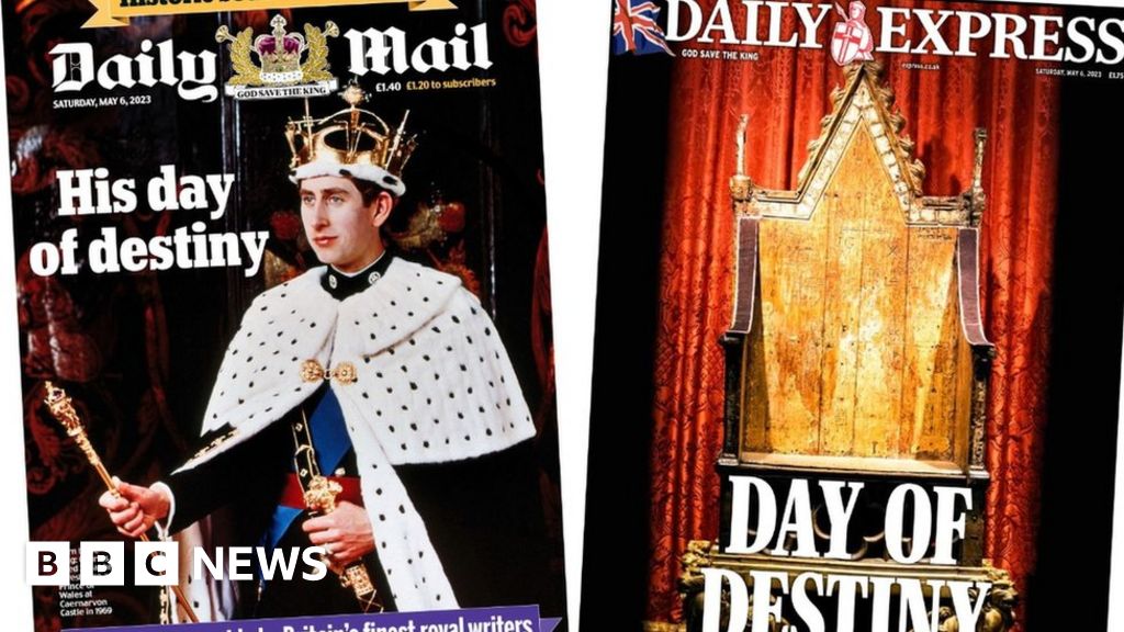 Newspaper headlines: The King's 'day of destiny' finally arrives