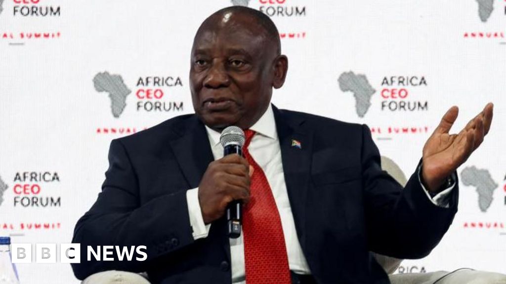White South Africans going to US are cowards, Ramaphosa says