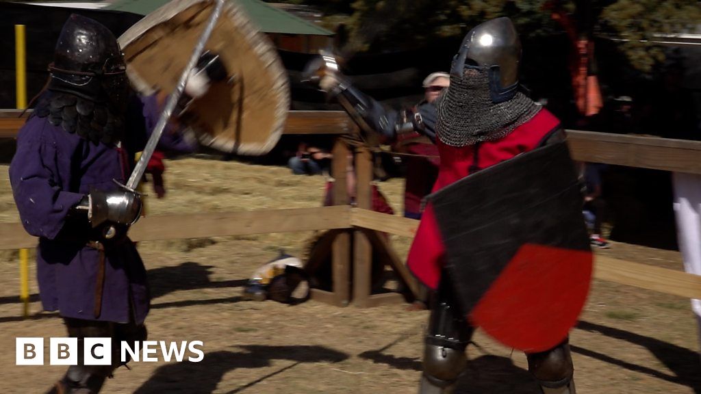 Medieval Martial Arts Brings Sword Duels To South Africa Bbc News