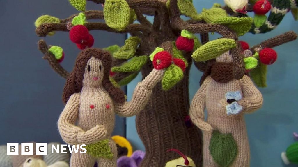 The Bible in wool Salvation Army group knit religious epic BBC News