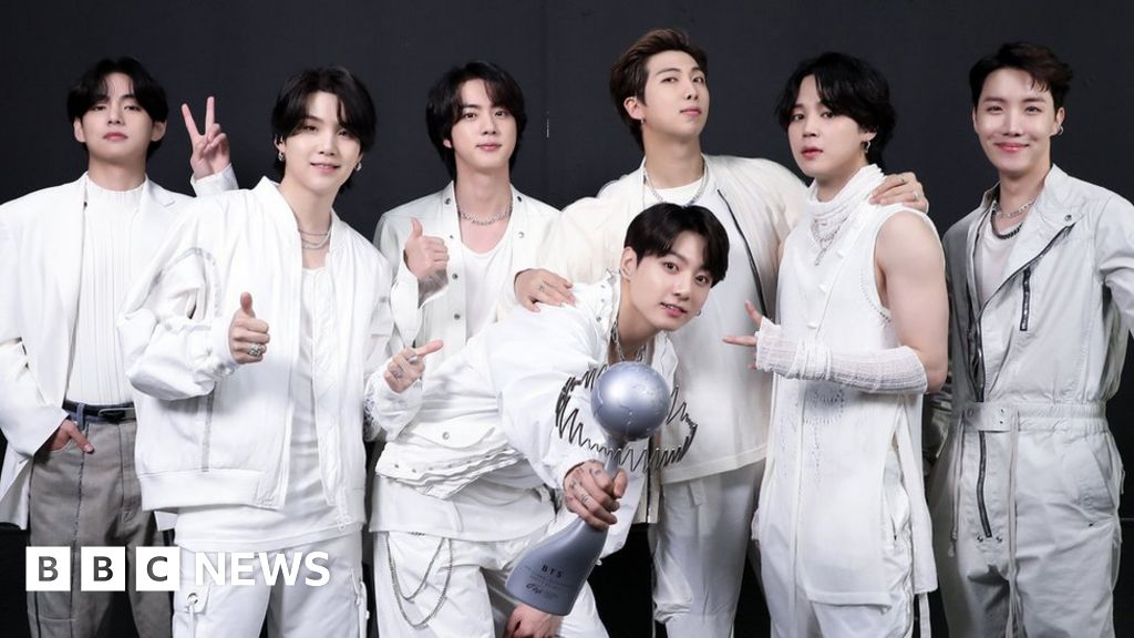 BTS were the top-selling act in the world last year
