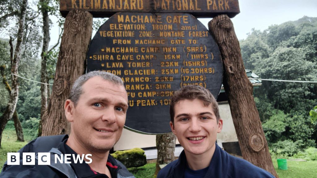 Swansea father and son climb Mount Kilimanjaro on polling day