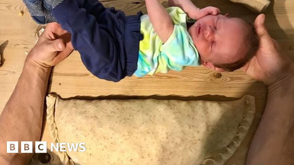 Cornish dad bakes a pasty the size of his newborn son