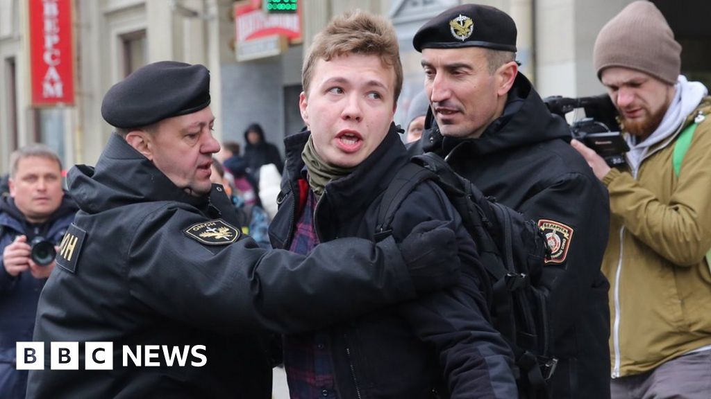 Western powers voice outrage as Belarus accused of hijacking plane