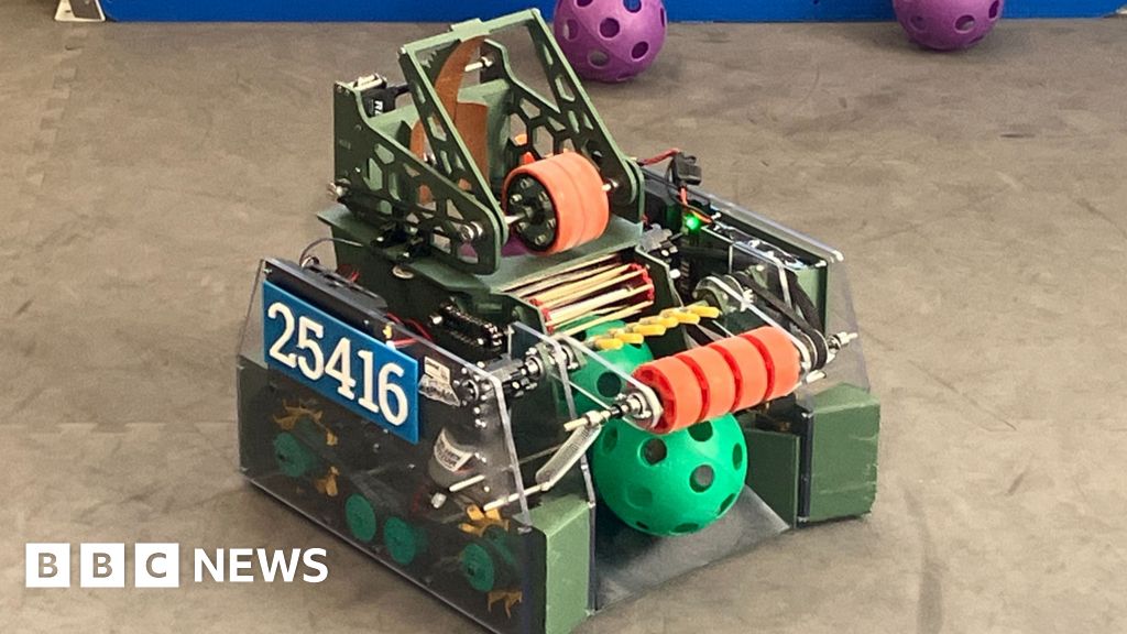 Friends' School Lisburn: NI's award-winning robot basketball star