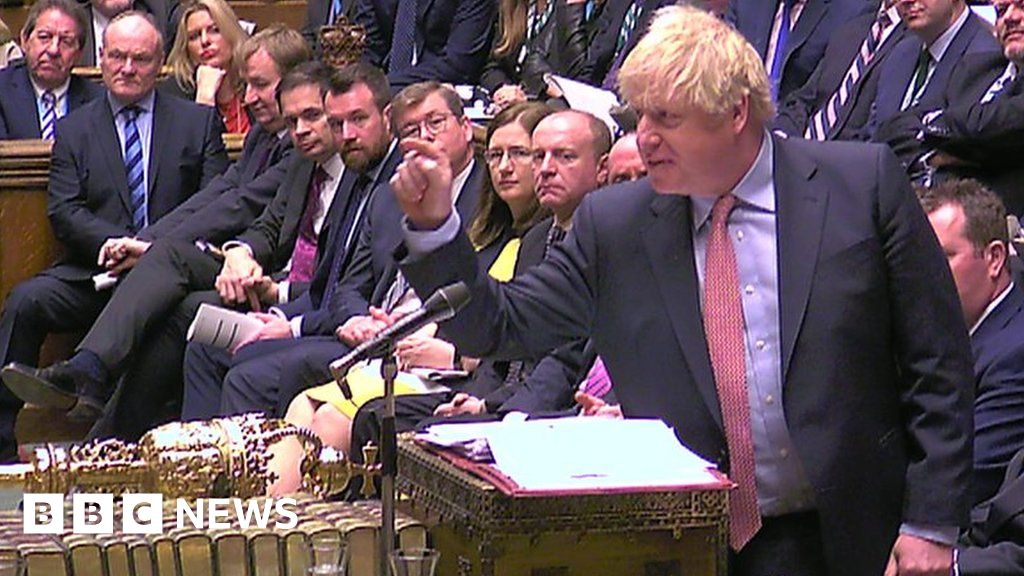 PMQs: Corbyn and Johnson on climate change delay claims - BBC News
