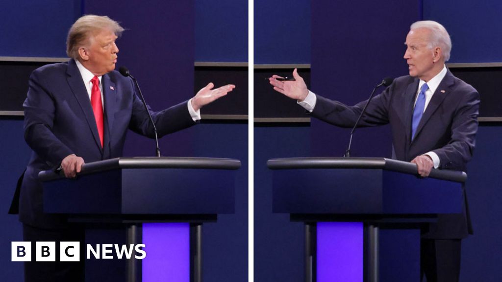 Presidential Debate Second Trump V Biden Debate In Pictures Bbc News