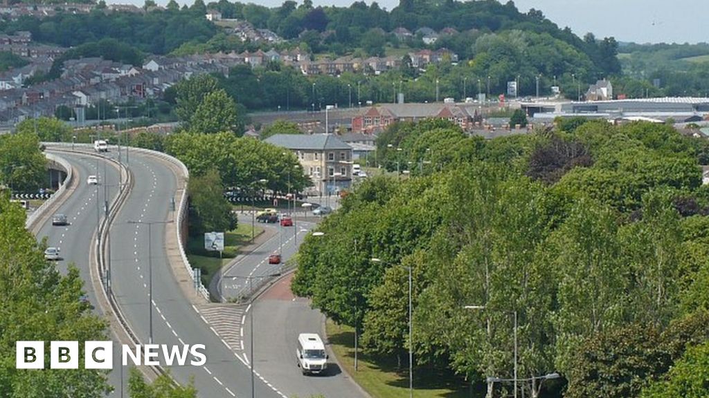 Woman 64 dies in three car crash on A4042 Newport BBC News