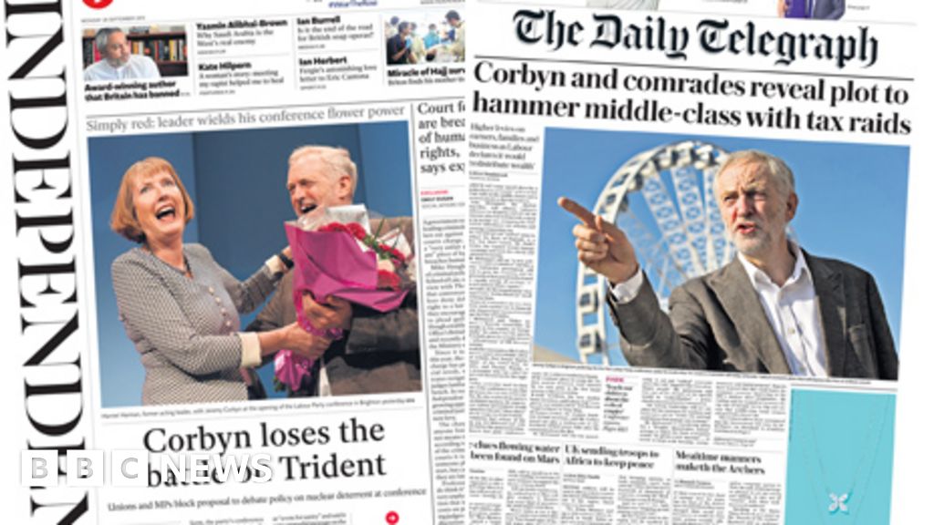 Newspaper Headlines: Labour Conference Dominates Front Pages - BBC News