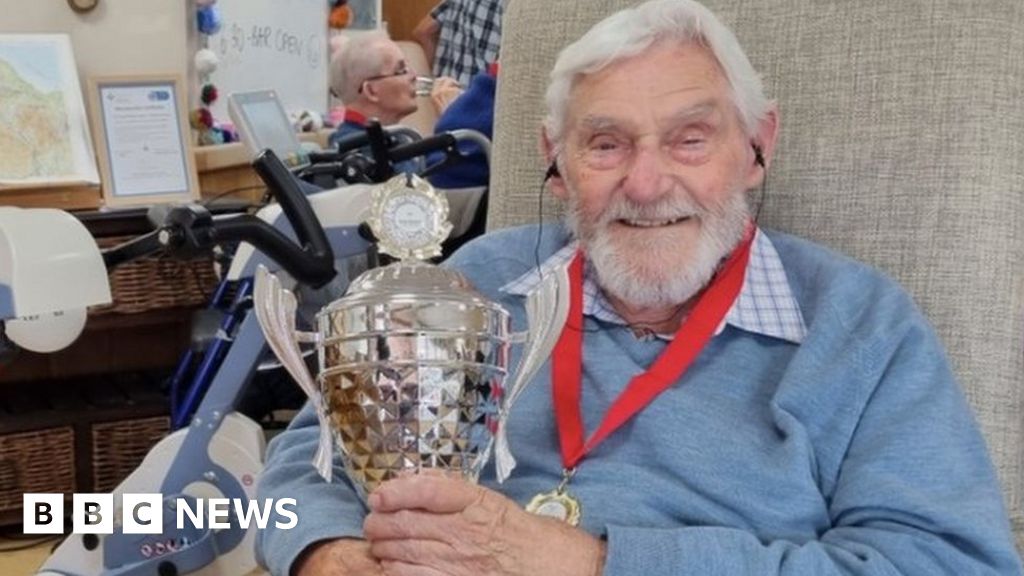 The 99-year-old cyclist who has won a world silver medal