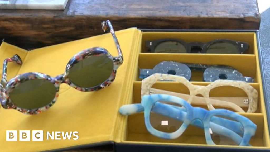 Plastic alternatives Spectacle frames made from waste material BBC News
