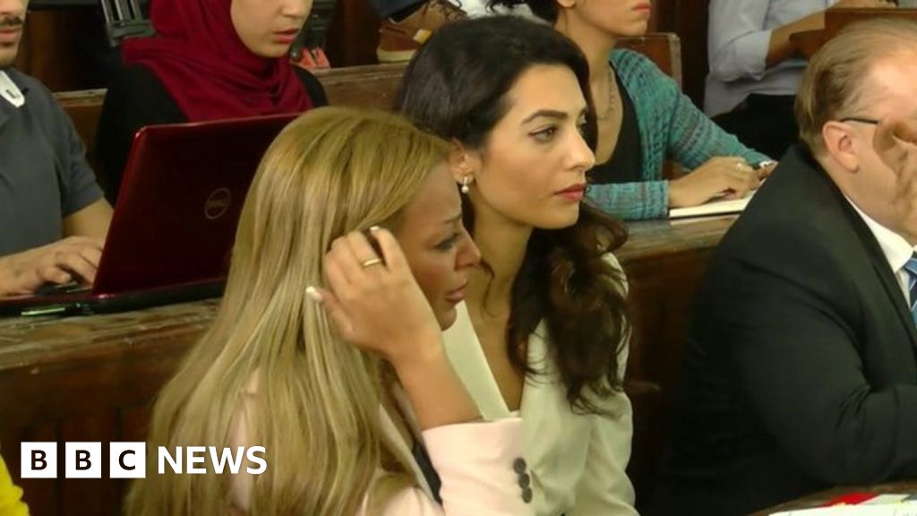AlJazeera trial Amal Clooney urges pardon for journalists BBC News