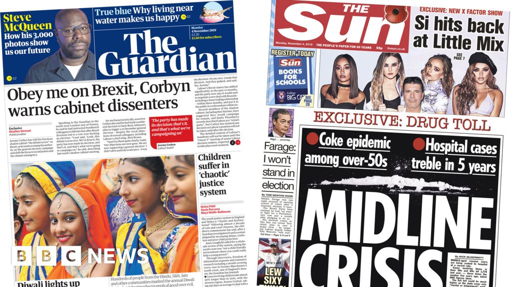 Newspaper Headlines Labours Brexit Debate Over And Midline Crisis Bbc News 