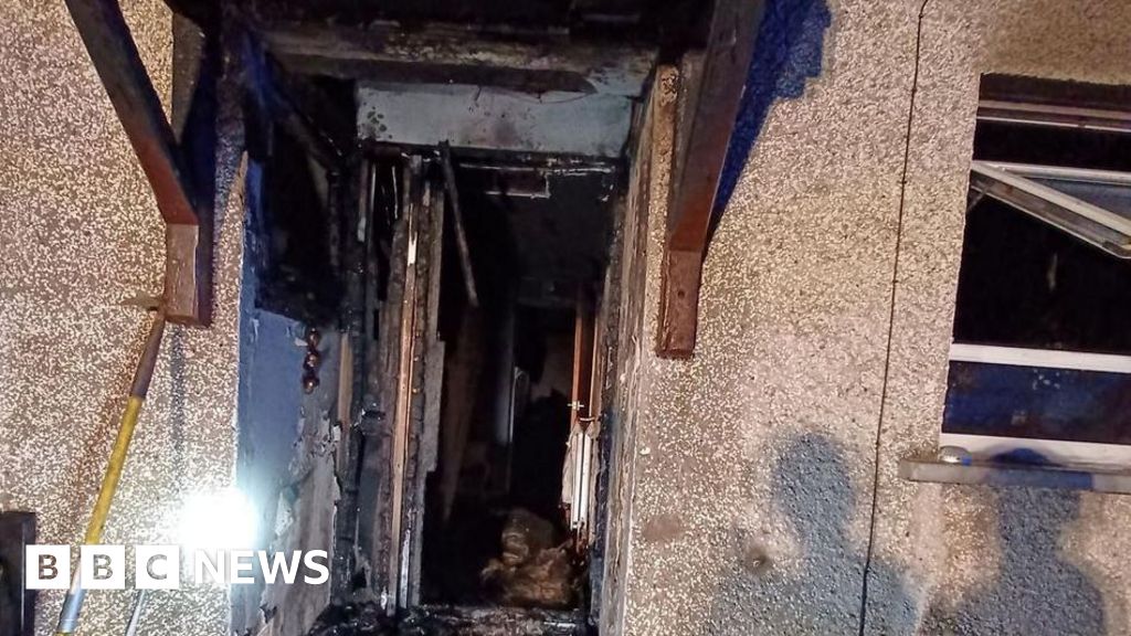 House set on fire with pensioner inside